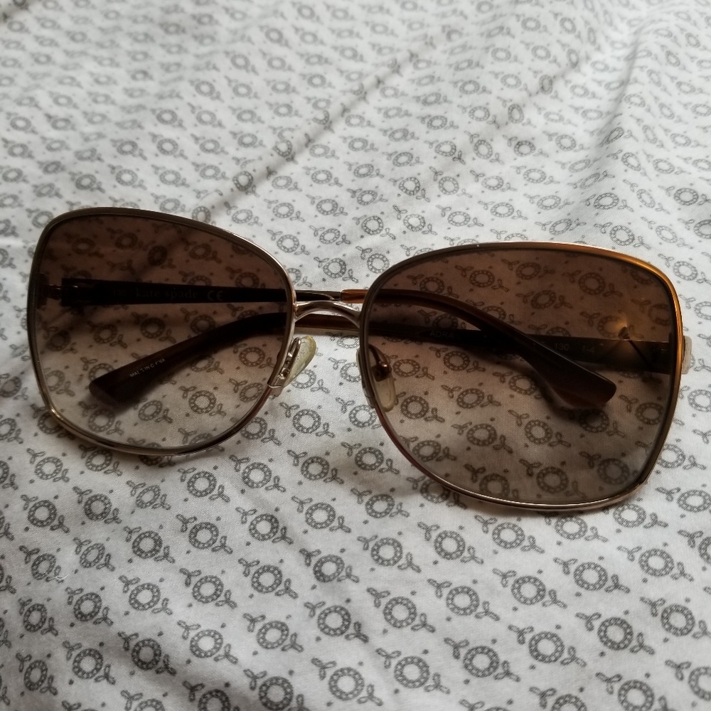 Gold Kate spade sunglasses